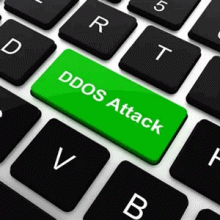 DDOS Attack keyboard button