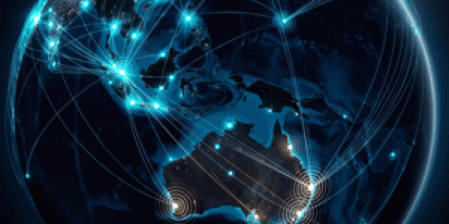 Image of connected globe